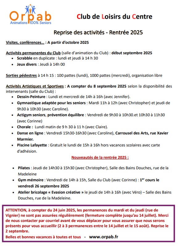 rentrée 2025